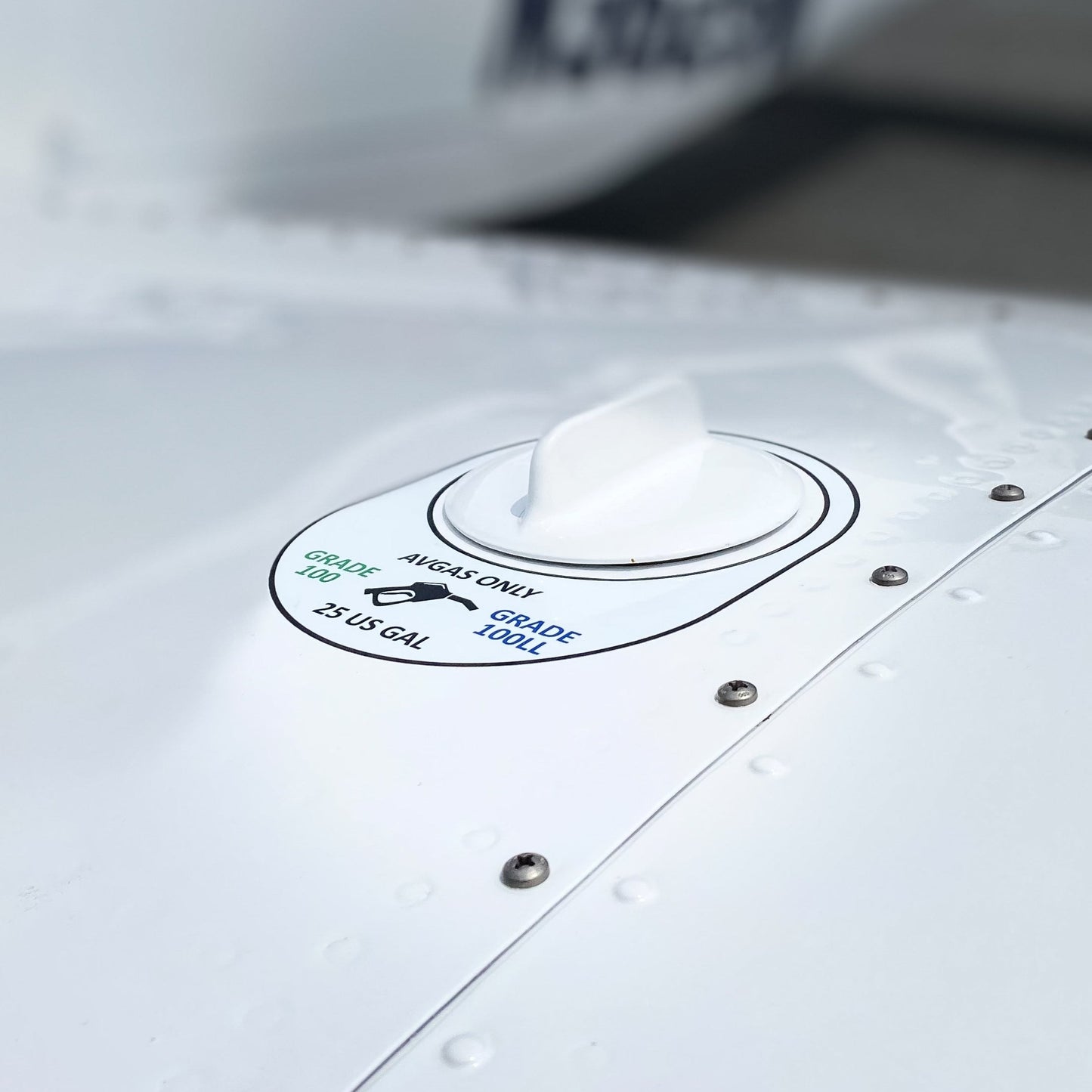 Piper PA-32 Fuel Placard 47 Gallon (pair)